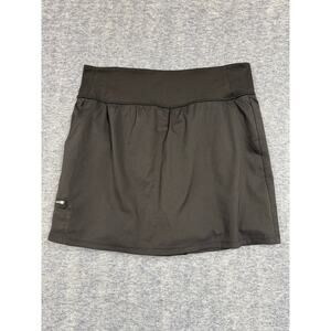 Zuda Tall Black Skort Women's with Zip Pocket Elastic Waist Size XLT